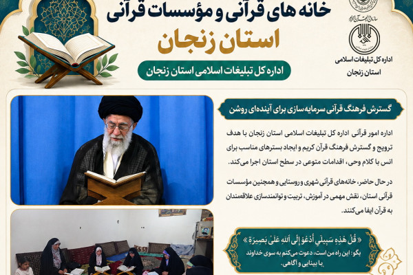 فعالیت ۲۱۶ مرکز قرآنی در استان زنجان؛ از خانه‌های قرآن تا مؤسسات قرآنی