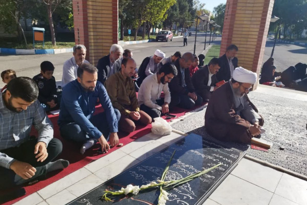 مراسم زیارت عاشورا پرسنل اداره کل استان زنجان برگزار شد